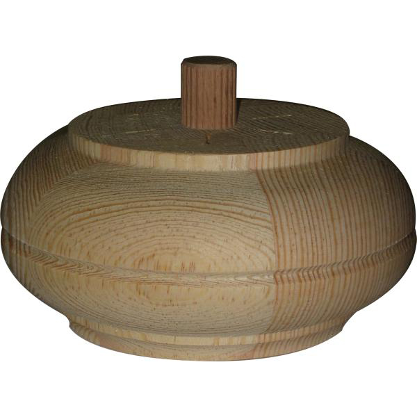 Holzfuß antik, Möbelfuß antik, Fichte, Ø 150mm, Möbelfuss Holz